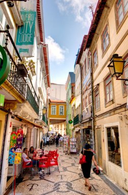 Aveiro, Portugal - July 2019 : Costa Nova Beach in summertime