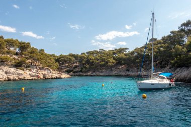 Cassis, France - August 2019 : Calanques National Park