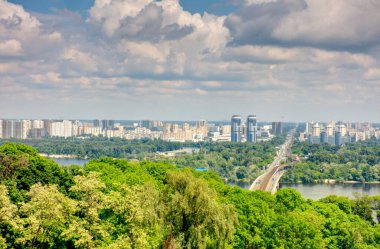 Kiev, Ukraine - June 2019 : Historical center in summer time