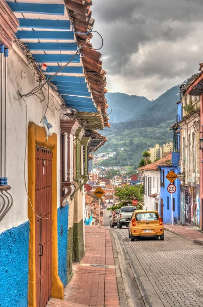Bogota, Colombia - April 2019 : Historical center in cloudy weather