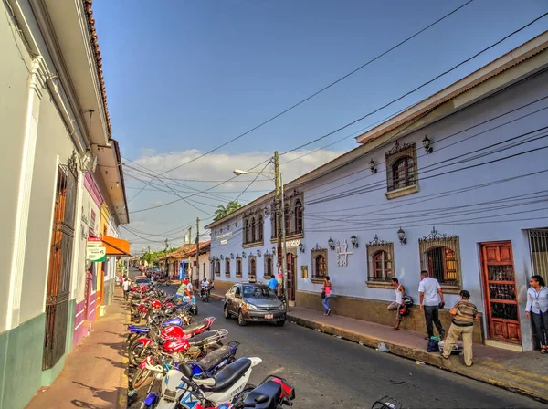 LEON, NICARAGUA - January 2016: Historical center view, HDR Image