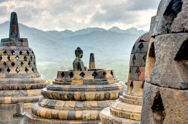 Chrám Borobudur Java Indonésie — Stock fotografie