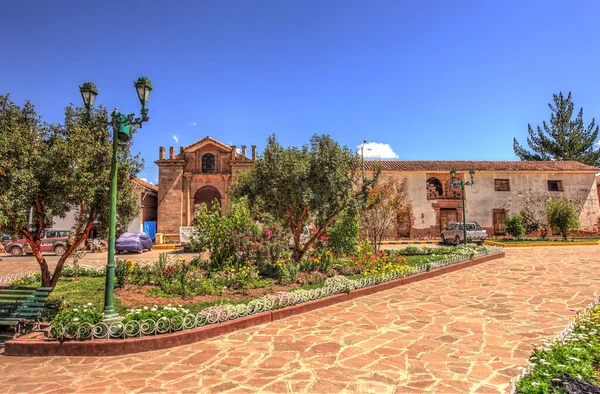 CUSCO, PERU - APRIL 2018: Historical center in sunny weather, HDR Image