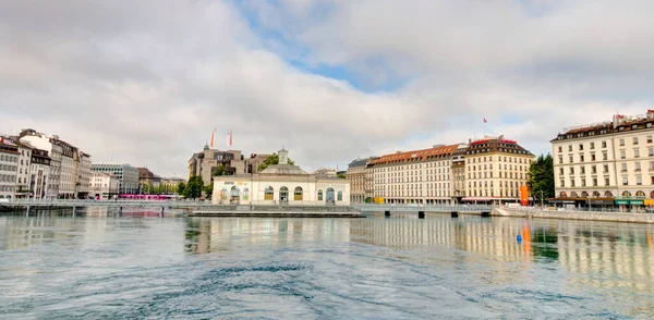 Geneva Switzerland August 2019 Historical Center Summertime Hdr Image — Foto de Stock