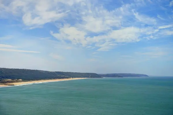 Nazare Portugal April 2018 Seaside Resort Nazare Sunny Weather — Stok fotoğraf