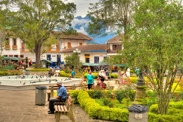 Hdr Image Made Jardin Antioquia Colombia — Foto Stock