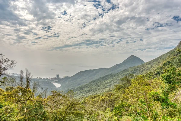 Hong Kong January 2019 Historical Center Skyline Cloudy Weather — Foto de Stock