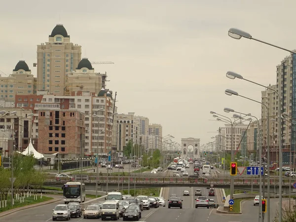 Astana Kazakhstan April 2016 City Center Sunny Weather — kuvapankkivalokuva
