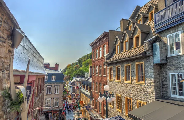 Quebec City Canada September 2017 Historical Center View Hdr Image — Stok fotoğraf