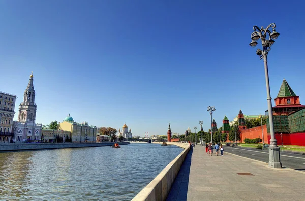 Москва Россия Августа 2018 Исторический Центр Солнечную Погоду Изображение Hdr — стоковое фото