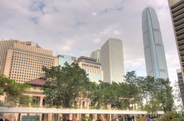 Гонконг Січень 2019 Історичний Центр Хмарної Погоди — стокове фото
