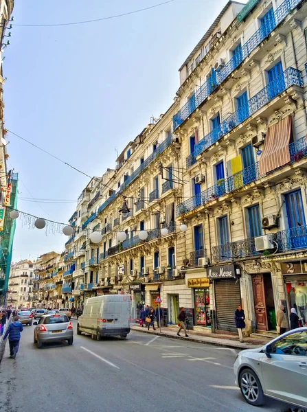 Algiers Algeria March 2020 Colonial Architecture Sunny Weather Hdr Image — Stock Photo, Image