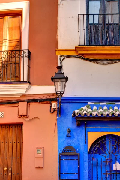 Sevilla, Spain - January 2019 : Historical center in sunny weather