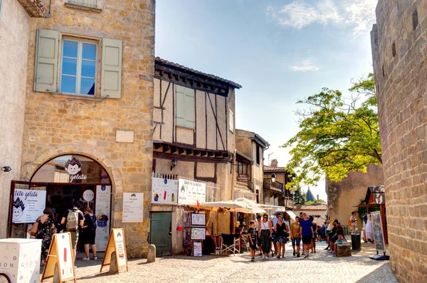FOIX, FRANCE - AUGUST 2019: Historical center in summertime, HDR image