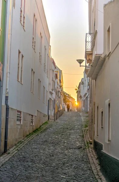 Faro Portugal January 2019 Historical Center Sunny Weather Hdr Image — Stok fotoğraf
