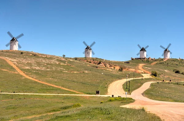 Campo Criptana Ισπανια Μάιος 2019 Γραφικό Χωριό Στη Mancha Καλοκαίρι — Φωτογραφία Αρχείου