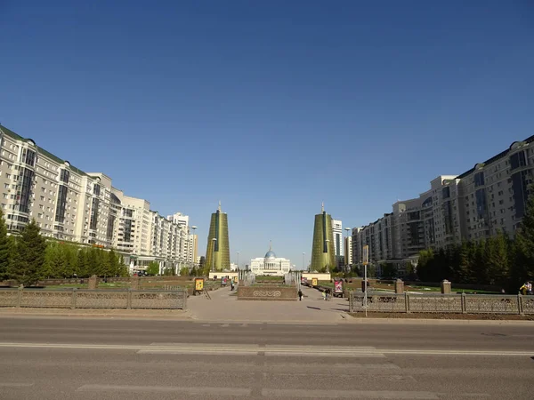 Астана Казахстан Апрель 2016 Центр Города Солнечную Погоду — стоковое фото