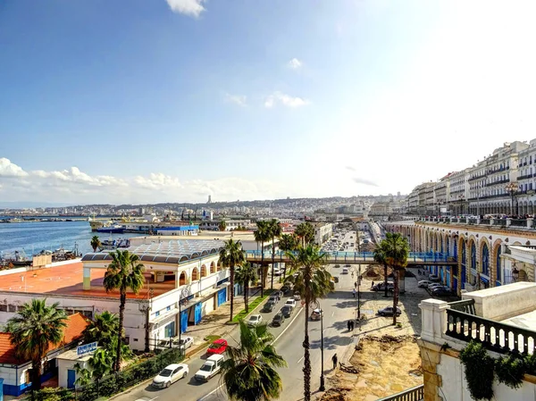 Algiers Algeria March 2020 Colonial Architecture Sunny Weather Hdr Image — Zdjęcie stockowe