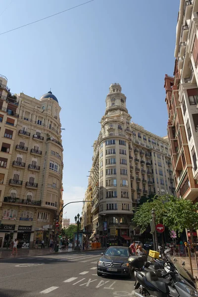 Valencia Spain June 2017 City Center Summertime — Zdjęcie stockowe