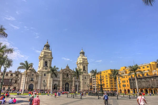 Lima Peru April 2018 Historical Center Sunny Weather — Fotografia de Stock