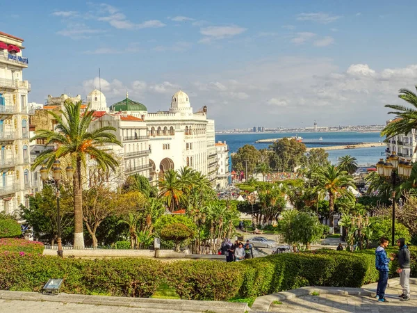 Algiers Algeria March 2020 Colonial Architecture Sunny Weather Hdr Image — Stock Fotó