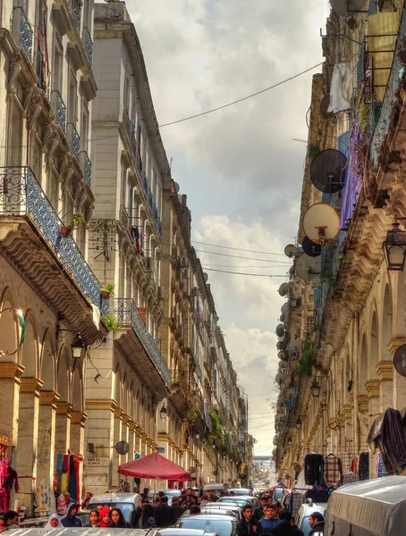 Algiers Algeria March 2020 Colonial Architecture Sunny Weather Hdr Image — 스톡 사진