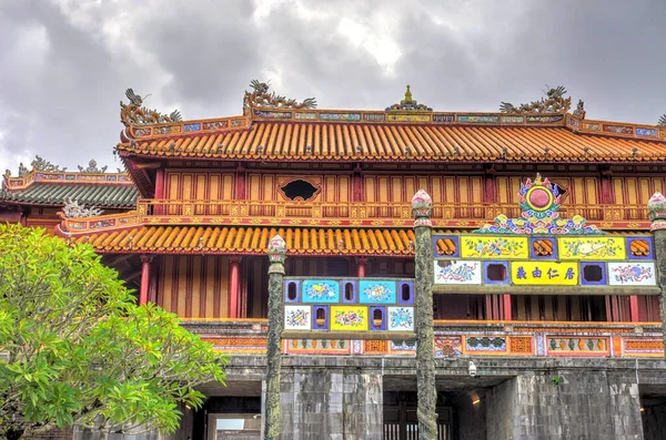 Hue Vietnam November 2020 Citadel Cloudy Weather Hdr Image — Fotografia de Stock