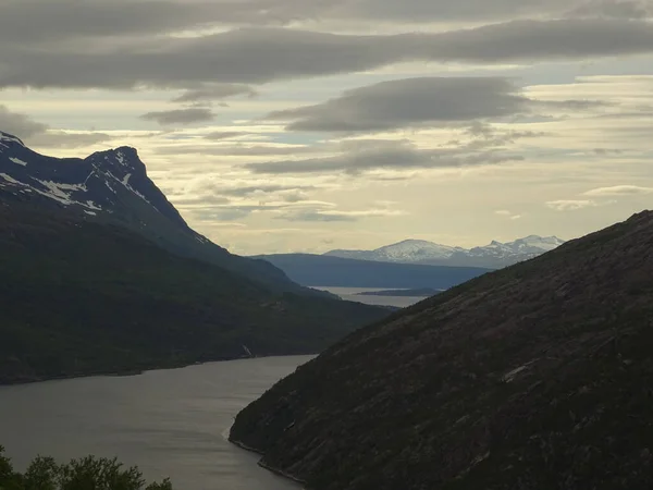 Όμορφη Θέα Του Τοπίου Του Narvik Αρκτική Νορβηγία — Φωτογραφία Αρχείου