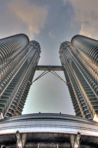 Kuala Lumpur Malaysia March 2019 Petronas Towers Klcc Hdr Image — Foto Stock