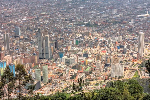 Bogota, Colombia - April 2019 : Cityscape in cloudy weather