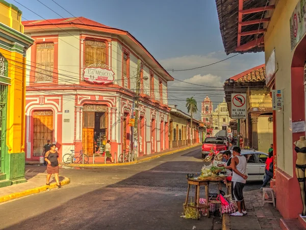 LEON, NICARAGUA - January 2016: Historical center view, HDR Image