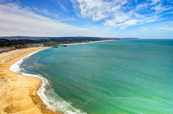 Nazare Portugal April 2018 Seaside Resort Nazare Sunny Weather — Stok fotoğraf