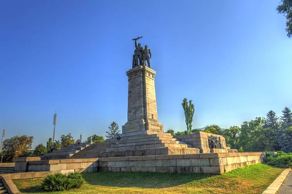 Sofia, Bulgaria - April 2021 : Historical center in springtime