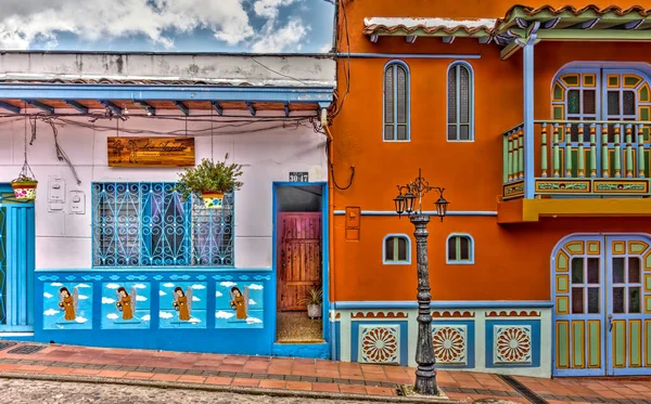 Guatape Antioquia Colombia May 2019 Colorful Village Cloudy Weather — Foto de Stock