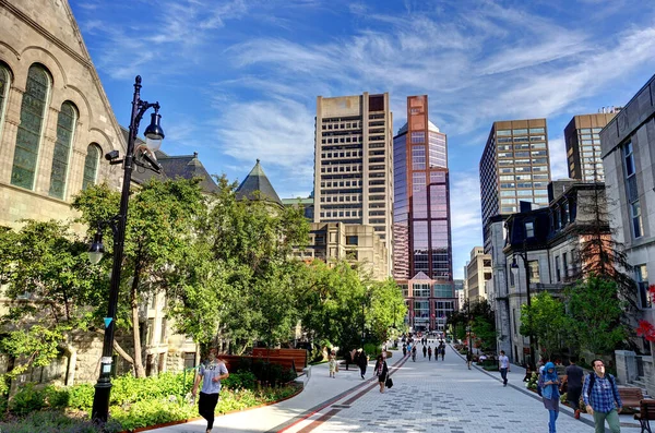 Montreal Canada September 2017 Historical Center Sunny Weather Hdr Image —  Fotos de Stock