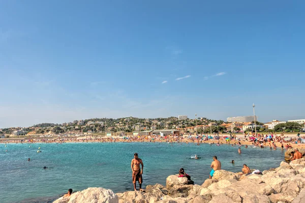 Marseilles France March 2022 Corniche View Hdr Image — Stockfoto