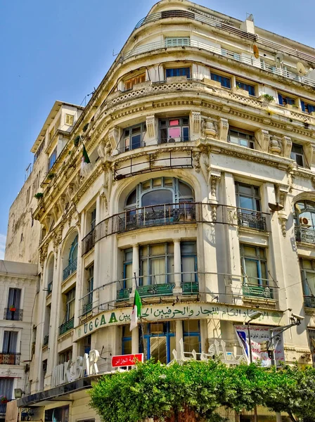 Algiers Algeria March 2020 Colonial Architecture Sunny Weather Hdr Image — Stock Fotó