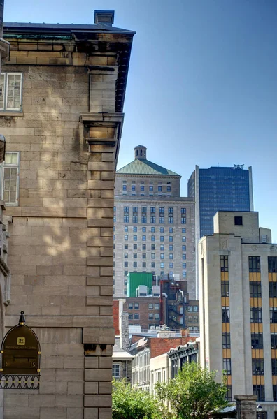 Montreal Canada September 2017 Historical Center Sunny Weather Hdr Image — Foto de Stock