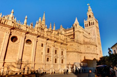 Sevilla, Spain - January 2019 : Plaza de Espana in winter