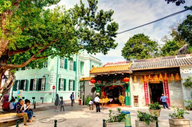 architecture details in Macau city center, HDR Image