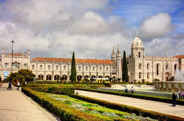 LISBON, PORTUGAL - APRIL 2018: Historical center view, HDR Image