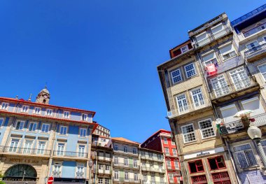 Porto, Portugal - June 2021: Historical center in summertime, HDR image