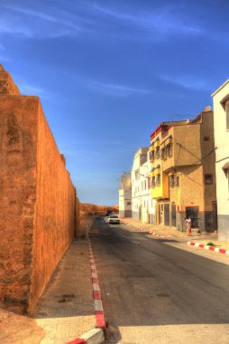 Rabat, Morocco - January 2015 : Historical center in wintertime