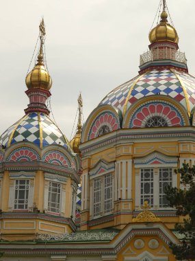 ALMATY, KAZAKHSTAN - APRIL 2016 : City center in springtime