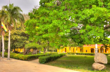 Santa Marta, Colombia - April 2019 : Quinta de San Pedro Alejandrino and Bolivar memorial