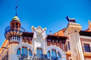 TERUEL, SPAIN - JUNE 2019 : Historical center in sunny weather