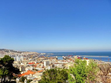 Algiers, Algeria - March 2020 : Colonial architecture in sunny weather, HDR Image