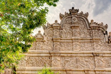 YOGYAKARTA, INDONESIA - APRIL 2019: Water palace in sunny weather