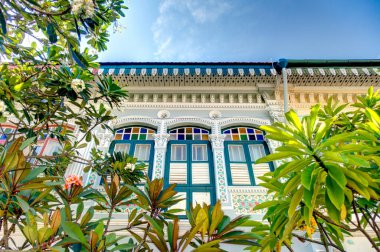Singapore - March 2019 : Historical buildings in Joo Chiat Road