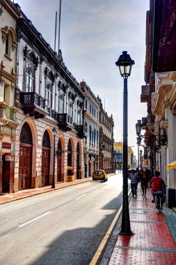LIMA, PERU - APRIL 2018: Historical center in sunny weather